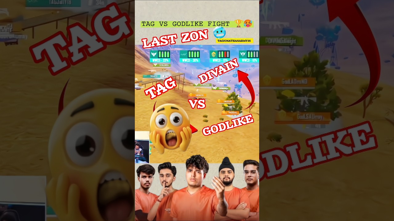 TAG VS GODLIKE LAST ZON FIGHT 🥵🏆@JONATHANGAMINGYT #bgmi #bmps2026 #godlike#esports#gaming #viral
