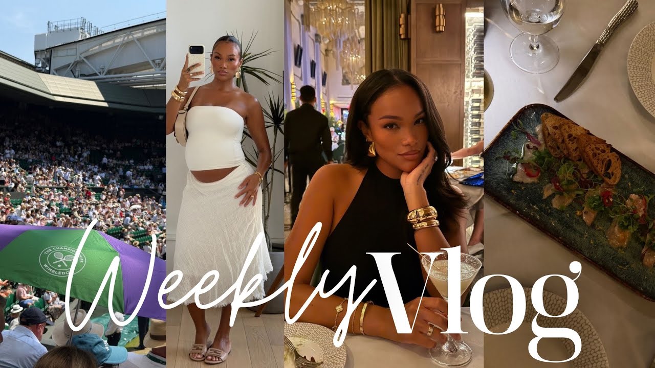 weekly vlog | the girls are outside + wimbeldon semi finals + new hair & more! Allyiahsface vlog