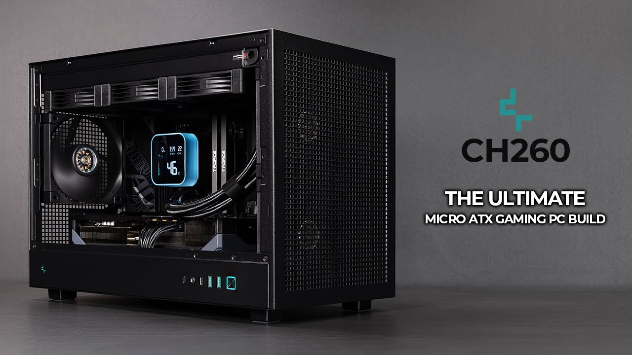 The Ultimate Micro ATX Gaming PC Build | 9950X3D & RX 9070 XT | DeepCool CH260 | T-Force XTREEM