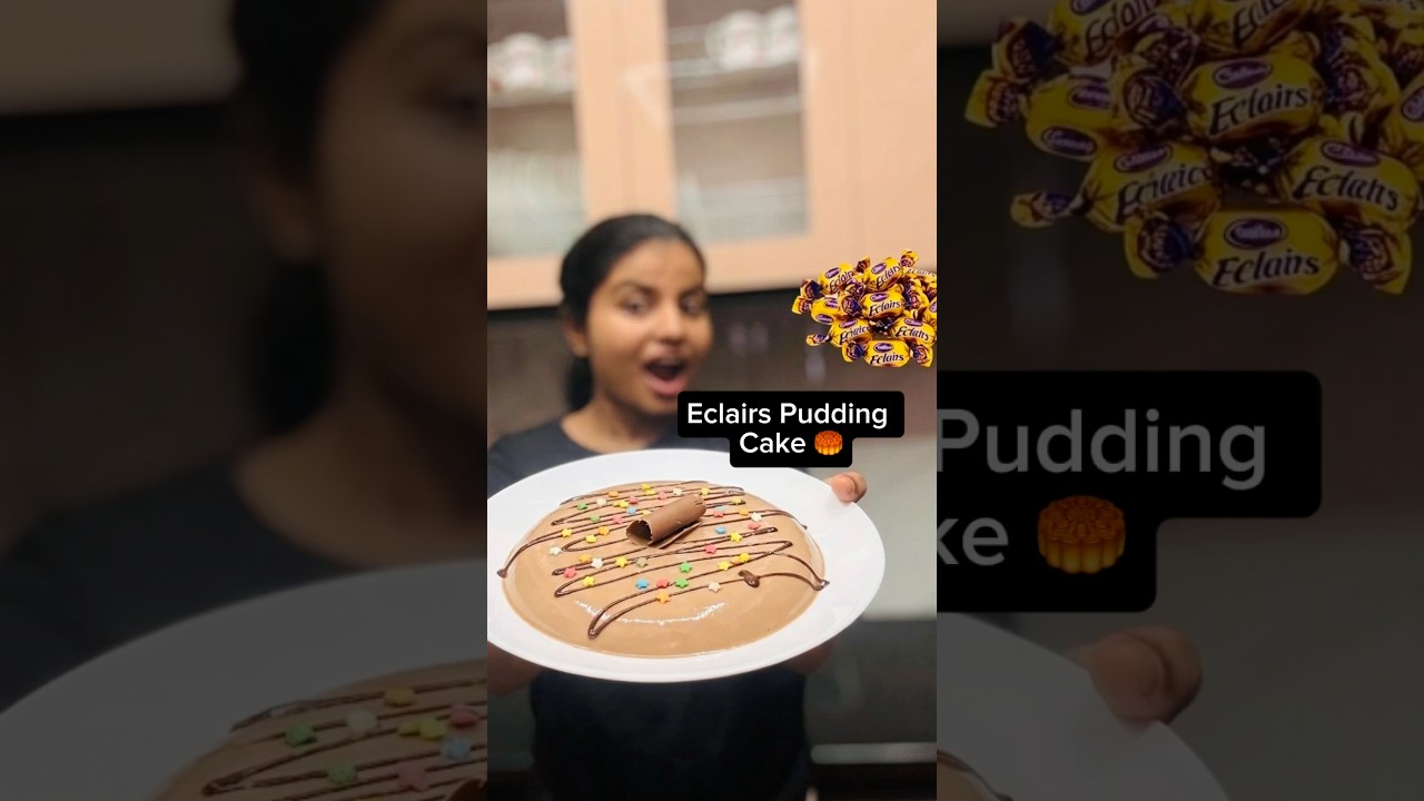 Eclairs cake pudding 🥮🤩|#shorts
