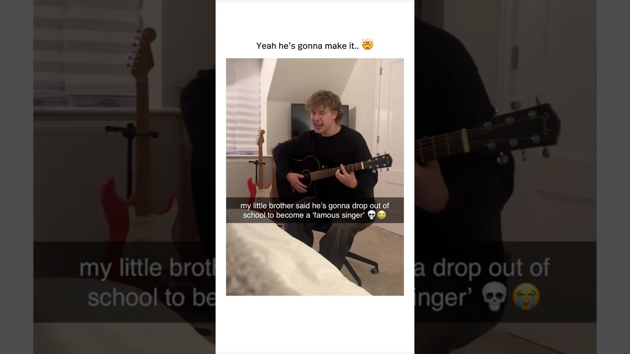 bros going crazy rn #singing #guitar