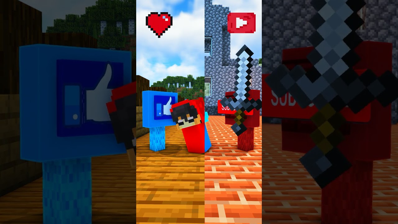 WHICH ONE'S BETTER? Cash vs Nico! #minecraft #shorts