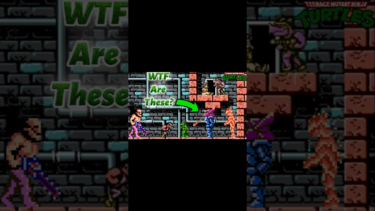 WTF is up with TMNT on the NES?? #retrogaming #gaming #nintendo #gamingcommunity #videogames #tmnt