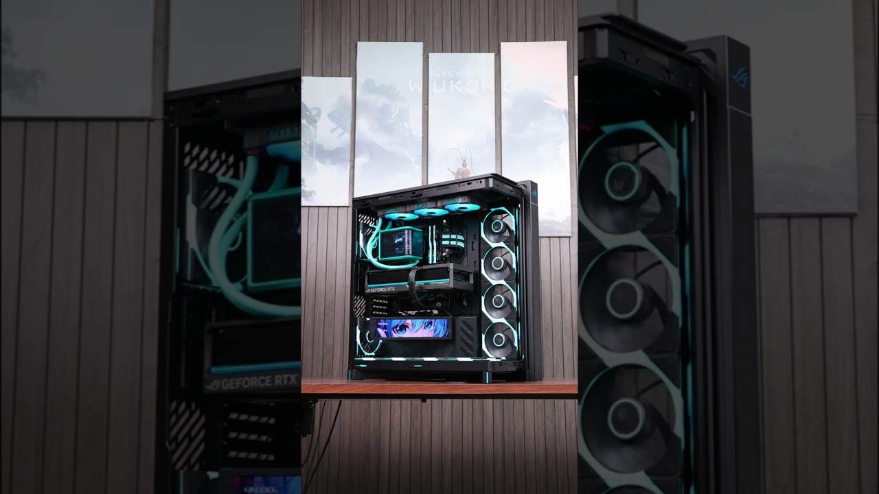 AMD 9800X3D + RTX 5080 Night God – ROG X870E-H Hatsune Miku Flagship😱 #gaming #pcbuild #rog