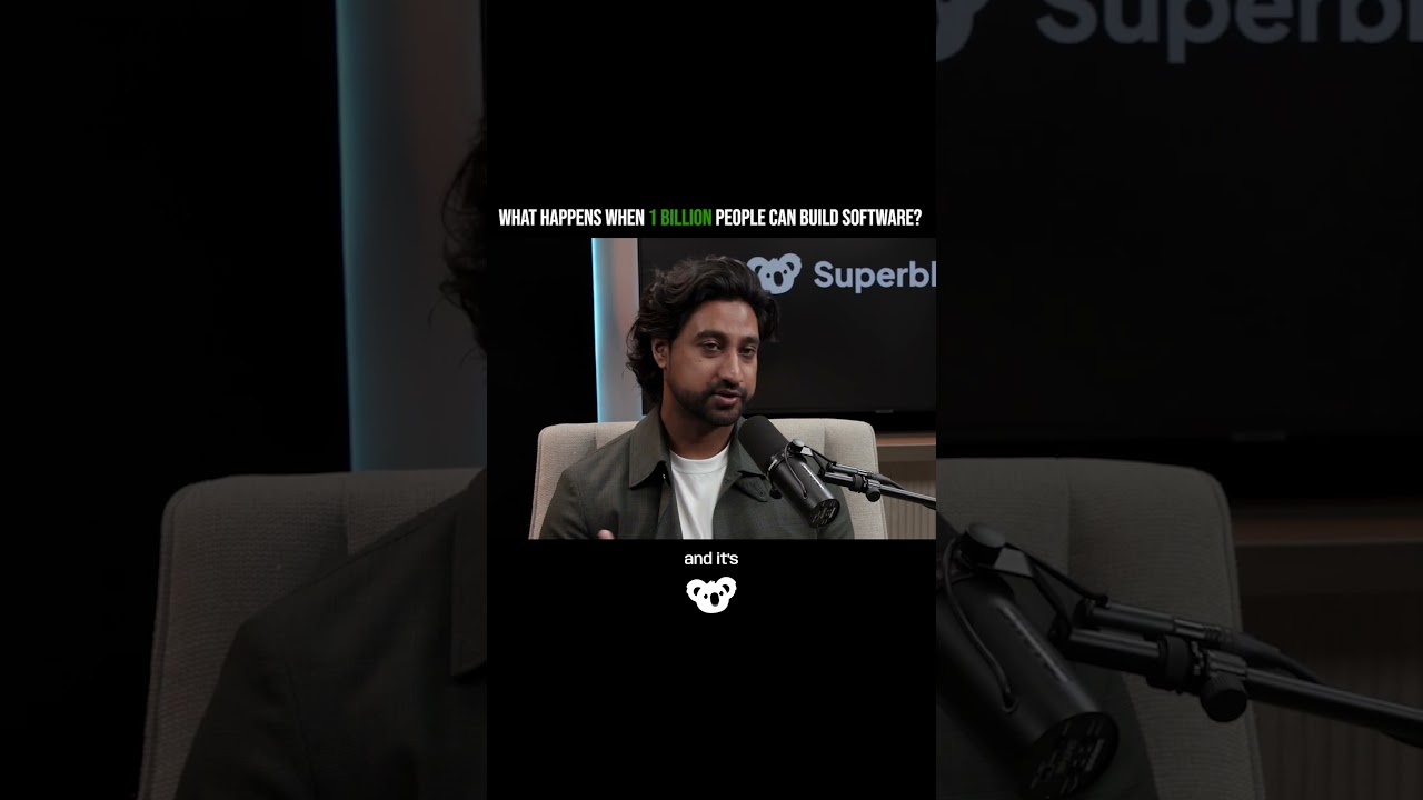 What happens when 1 Billion people can buld software? @Superblockshq ​