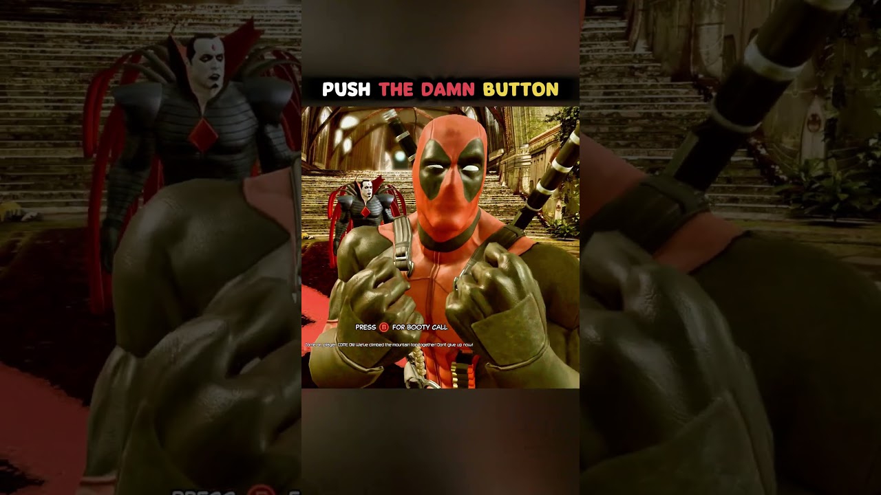 Push the damn button | Deadpool Video Game (2013)
