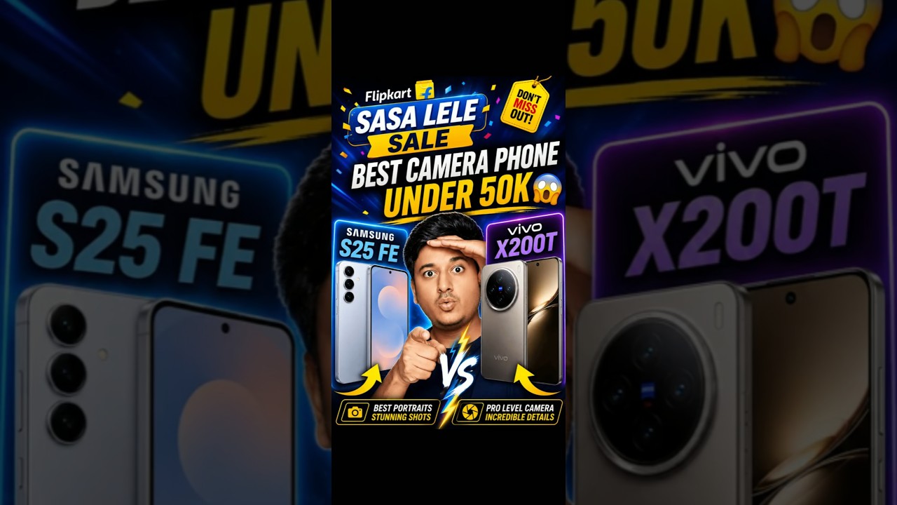🤯 Don’t Miss These 2 Best Camera Smartphones in Flipkart Sasa Lele Sale #shorts