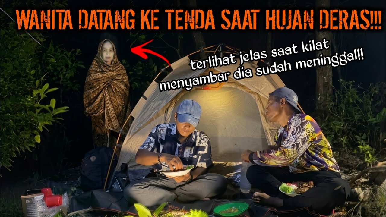 CAMPING HOROR DI TEMUKAN HANTU PEREMPUAN DI PULAU INI GENTAYANGAN KE TENDA KAMI SESAT HUJAN DERAS!!