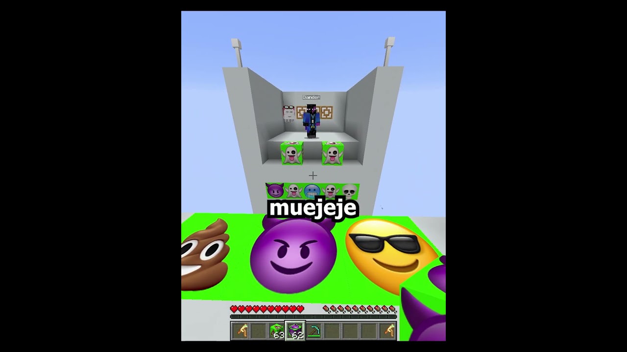 ADIVINA el EMOJI en MINECRAFT 💀​⚠️​☠️​ #español #minecraft