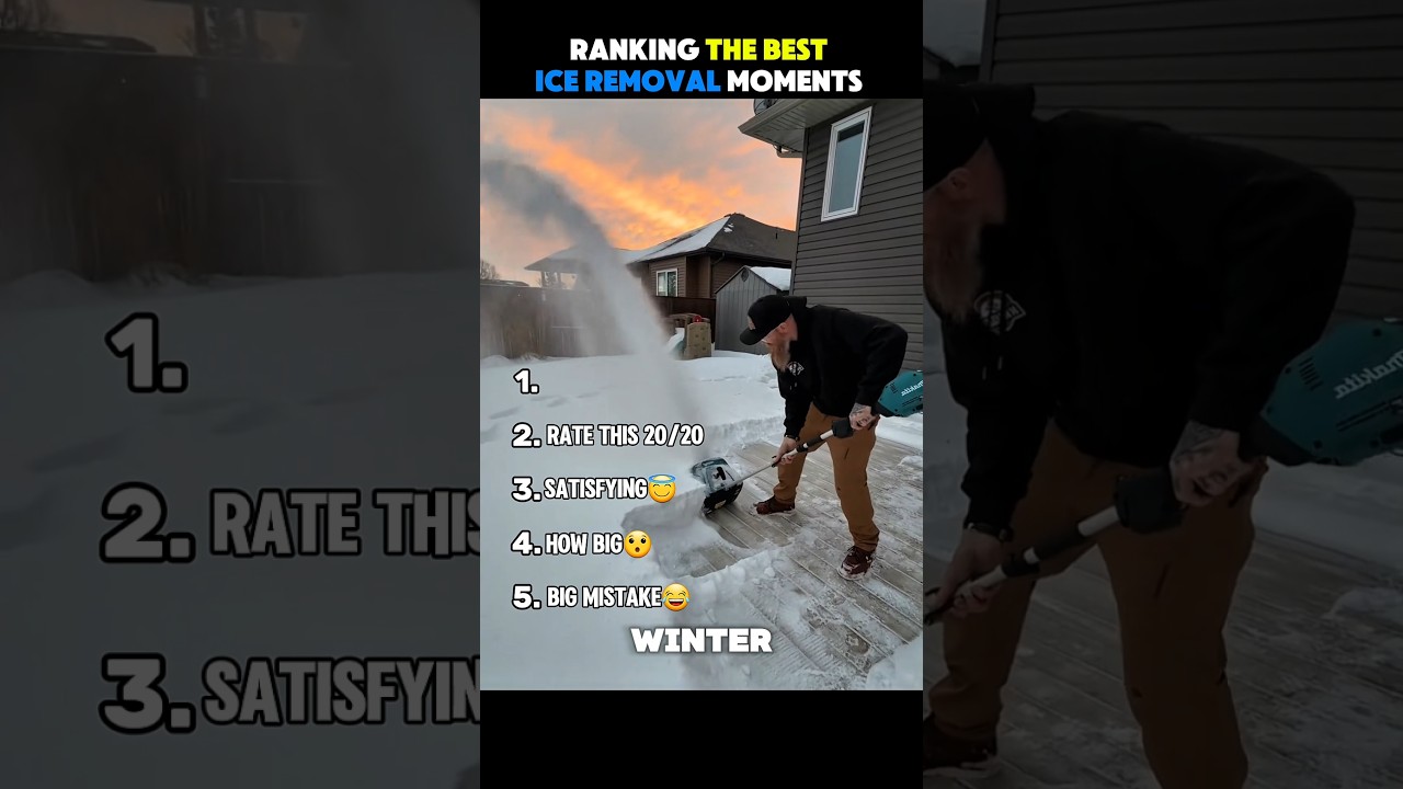 RANKING THE BEST ICE REMOVAL MOMENTS ❄ #usa