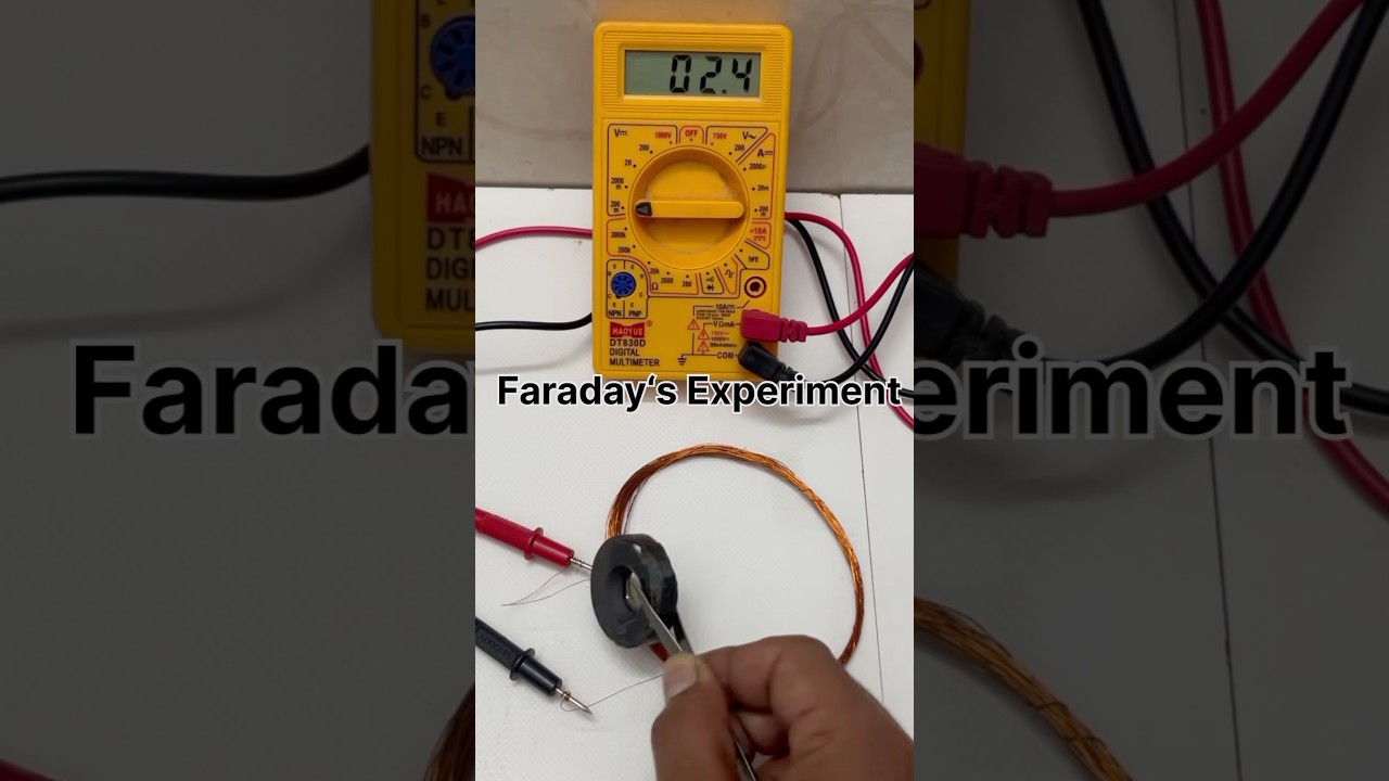 Faradays Experiment #electronics