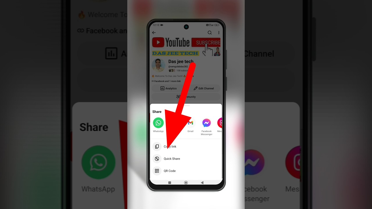 YouTube Channel Link Copy Kaise Kare? 🔥 |