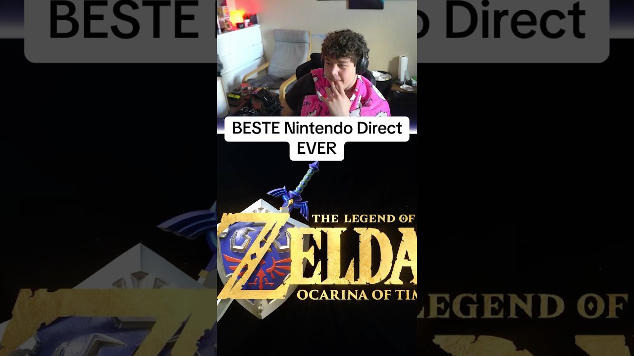BESTE NINTENDO DIRECT!! Zelda Ocarina of Time Remake Reaktion!!! #gaming #nintendo #shorts
