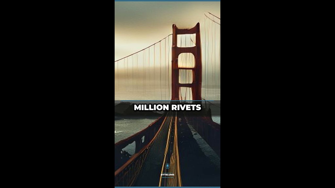 The Golden Gate Bridge Used 1.2 Million Rivets #Shorts #GoldenGateBridge #Engineering