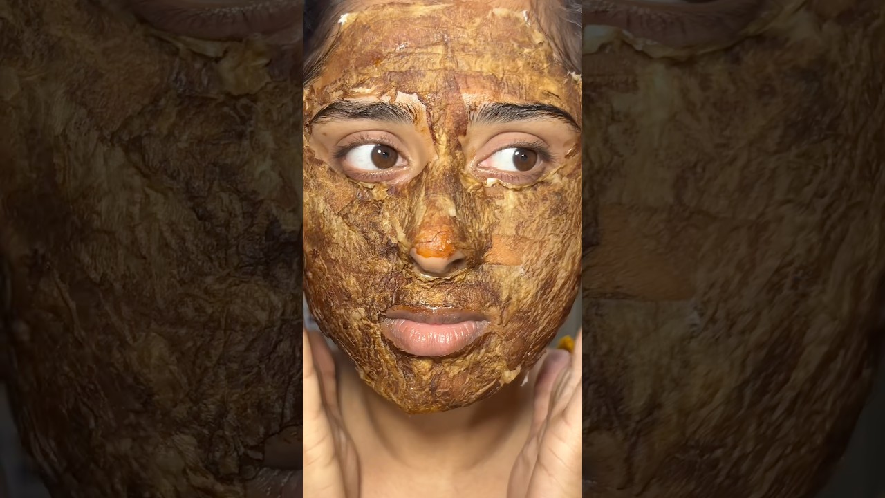 Trying viral facepack 🥚 +  ☕️ #skincare #trending #shorts #viral #shortvideo #selfcare #selflove