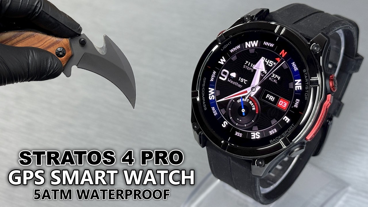 Zeblaze STRATOS 4 PRO GPS SmartWatch 2026 Unboxing & Review (Offline Maps, 5ATM) - Aesthetic ASMR