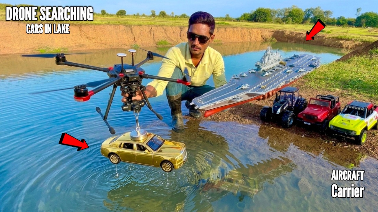 RC Golden Boat Underwater Magnet Fishing for Lost Truck – Chatpat toy tv