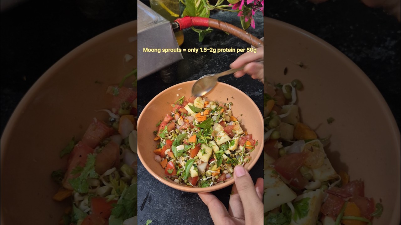 #sprout #paneer #chaat #recipe #healthybreakfast #salad #healthylifestyle #pcod #diet #weightloss
