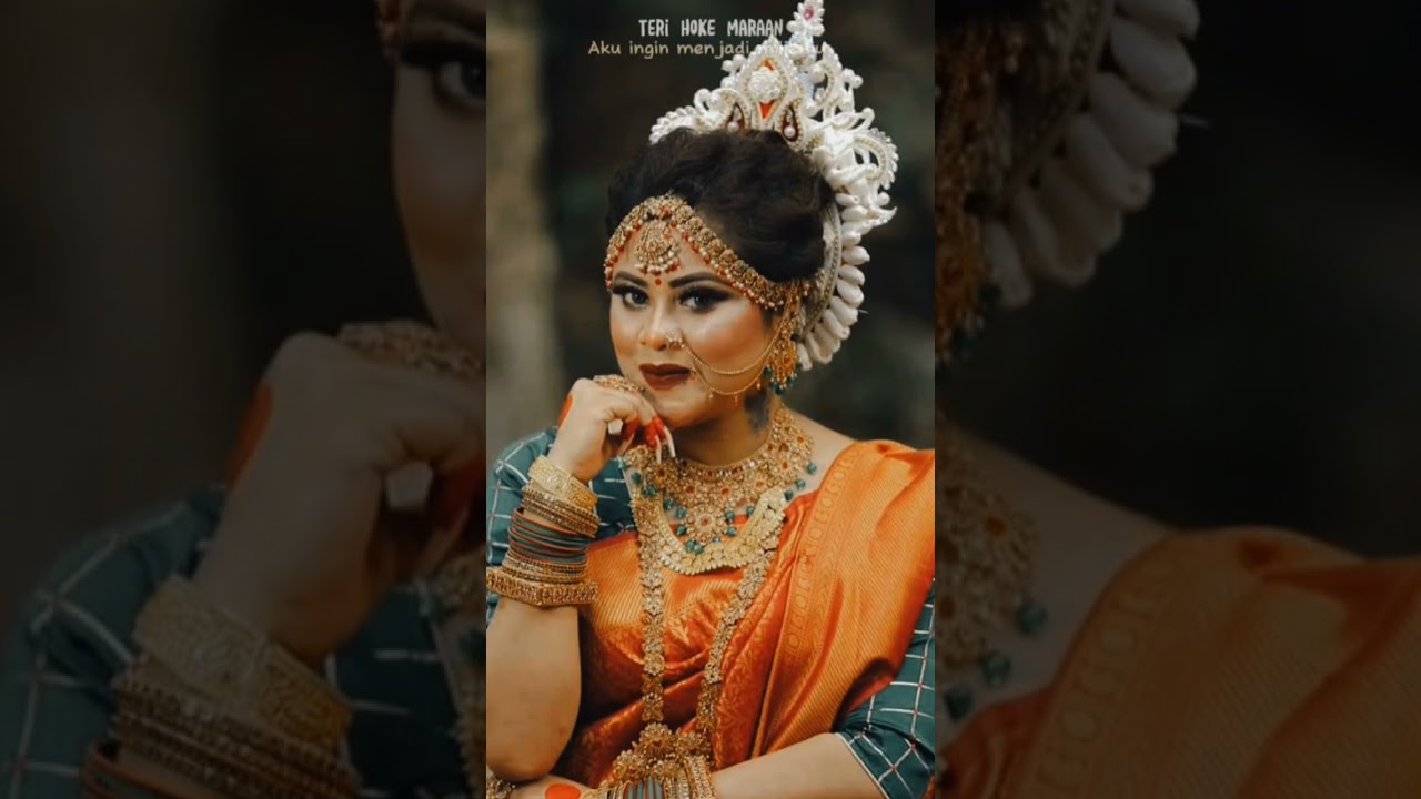 A Indian style bride done by- Nancy Chowdhury #fypシ #bridal #indianbridemakeup