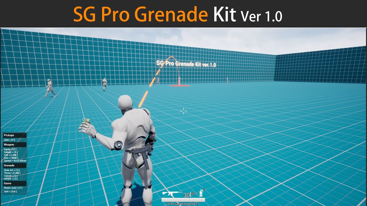 Unreal Engine 4 SG Pro Grenade Kit (Demo In Link Below)