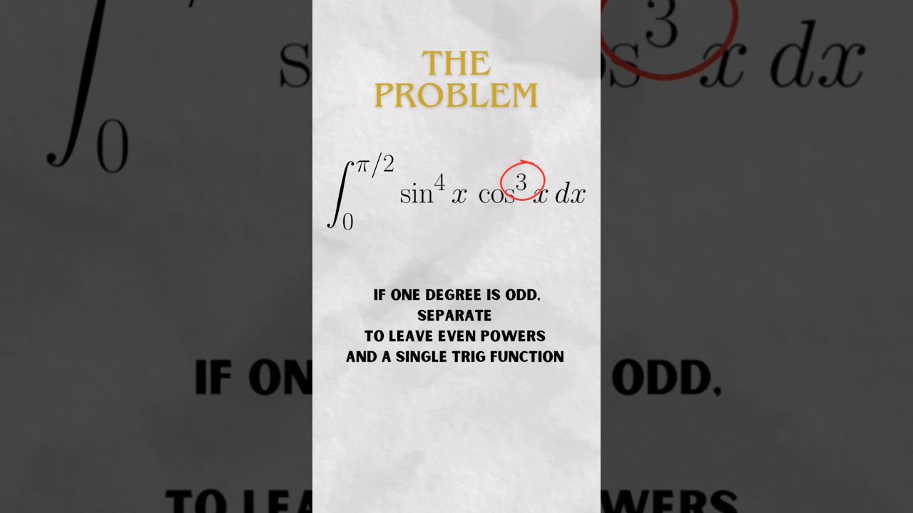 Simple rules to trig integrals #lineintegral #math #calculus