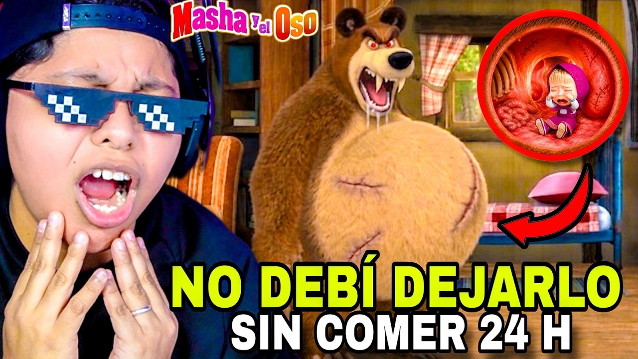 NO DEBÍ DEJAR SIN COMER AL OSO POR 24 HORAS EN LA APP MALDITA DE MASHA y EL OSO 😱 | Pathofail