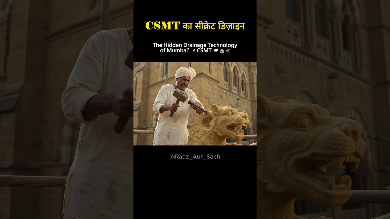 The Hidden Engineering Behind Mumbai’s Gargoyles | Why Do CSMT’s Gargoyles Look So Scary? 😳 #shorts