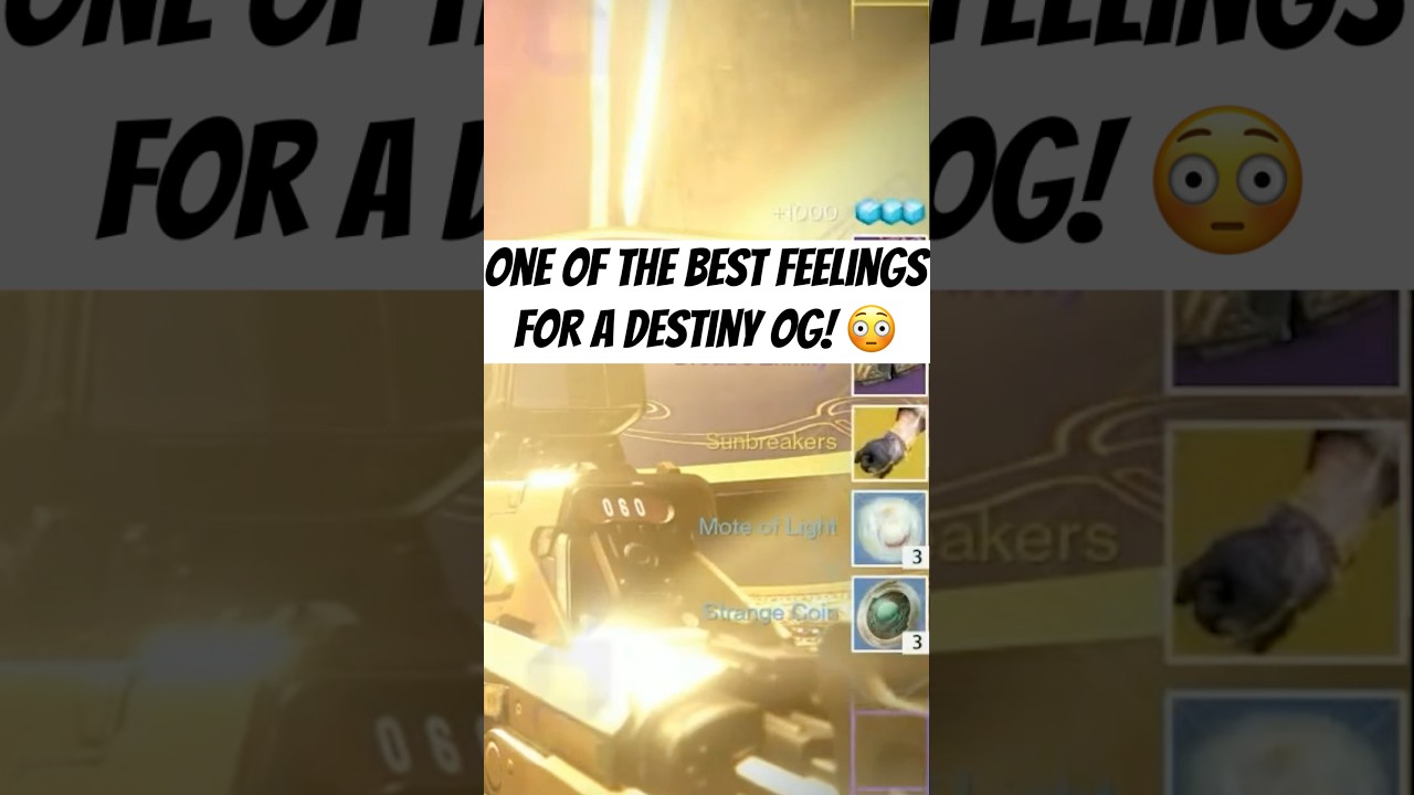 One of the best feelings for a Destiny OG! 😳