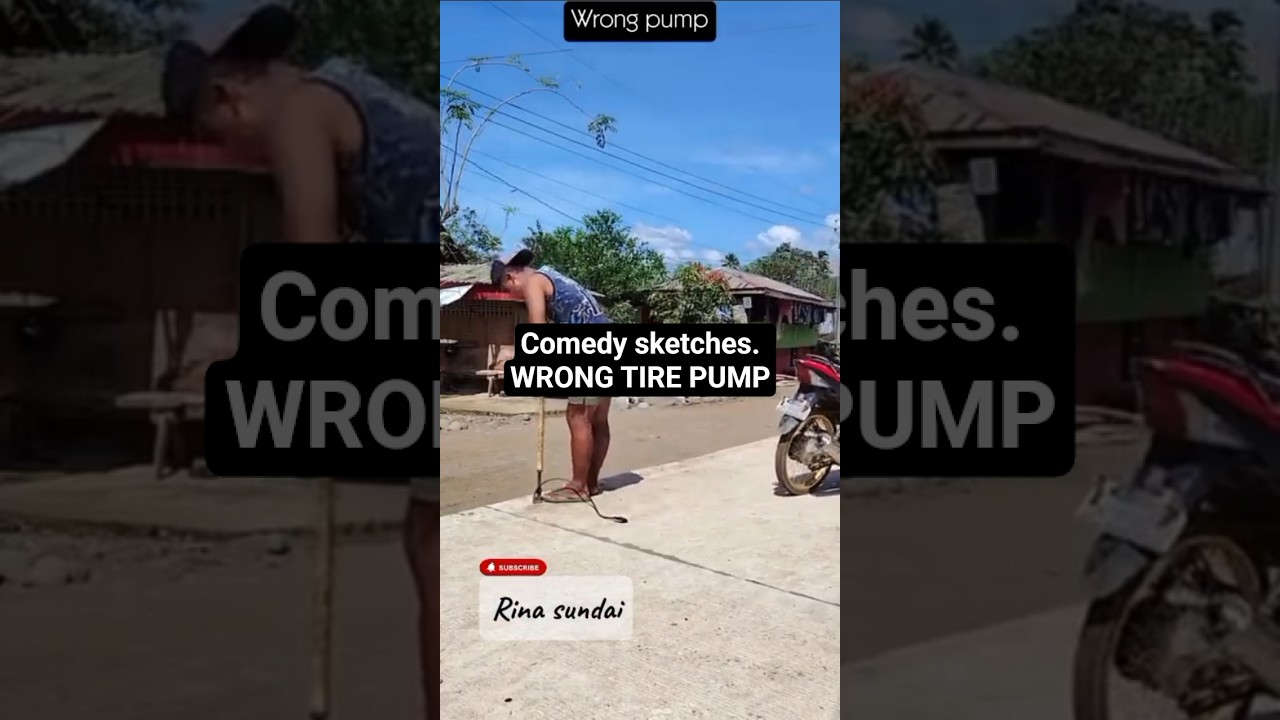 Funny video, viral short. WIFE'S PRANK: MOTORCYCLE BECOMES A BICYCLE. #trending #funny #shorts #lol