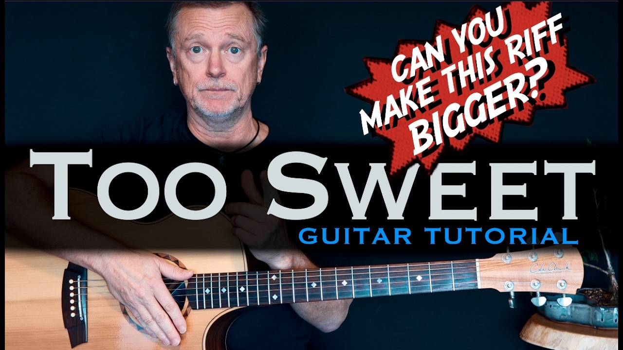 Too Sweet guitar riff by Hozier for acoustic guitar lesson