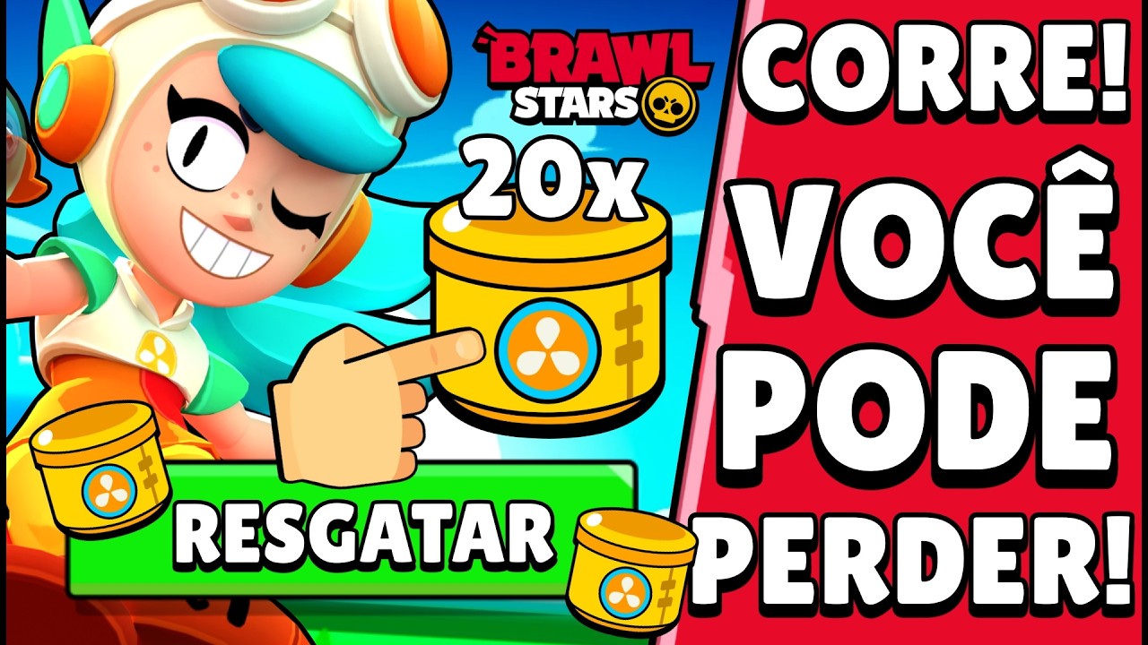 NOTÍCIA! MAIS de 20 RECOMPENSAS GRÁTIS no BRAWL STARS HOJE! CORRE!!