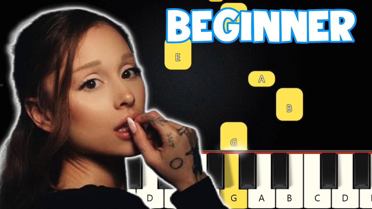 hate that i made you love me - Ariana Grande | Beginner Piano Tutorial | Easy Piano