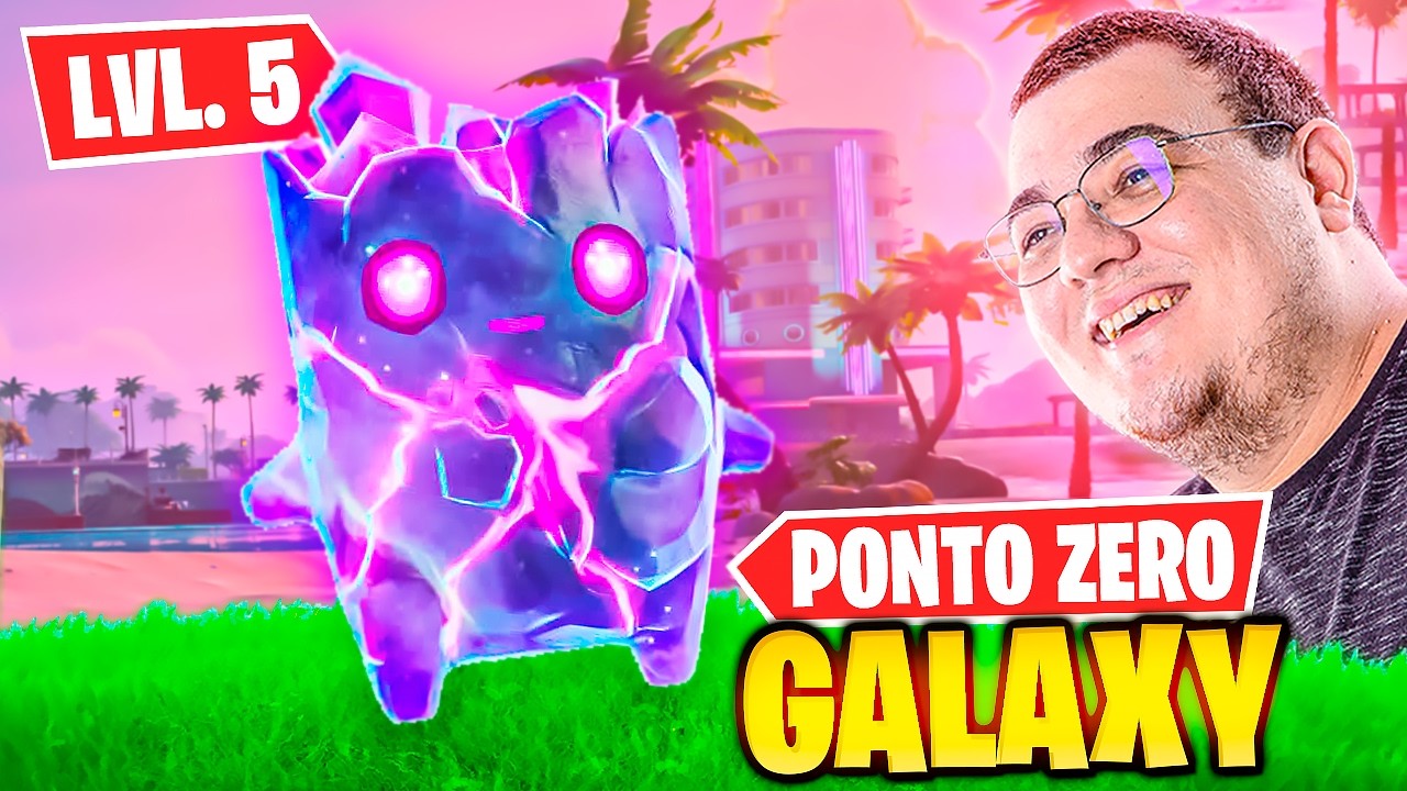 JOGUEI COM O ELEMENTAL DO PONTO ZERO GALAXY NO FORTNITE