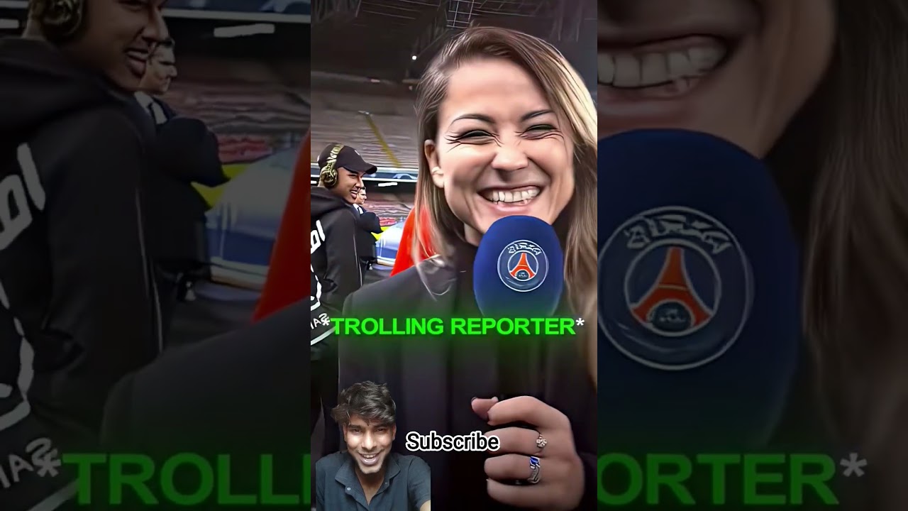 Neymar And Ronaldo funny 🤣 trolling with reporter 😂 #ronaldo #neymar #funny
