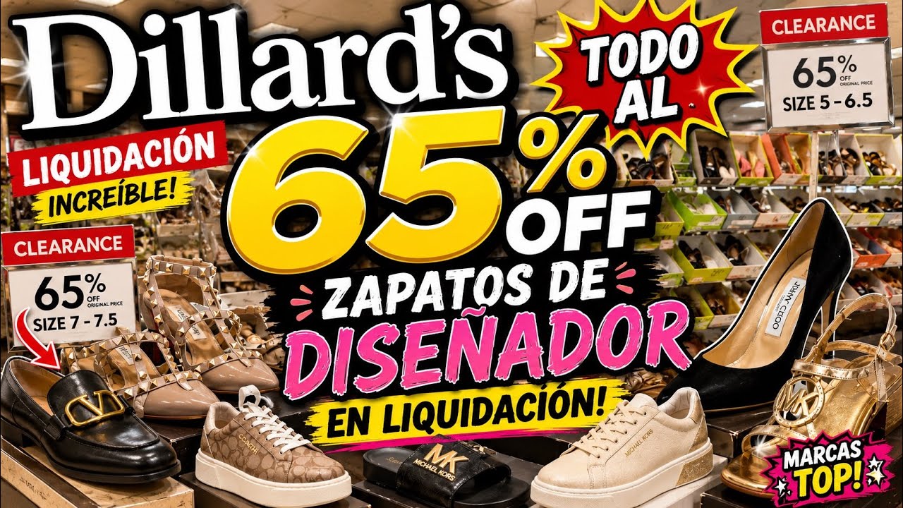     DILLARD’S TIENE ZAPATOS DE DISEÑADOR AL 65% 😱 ¡VEAN TODO LO QUE ENCONTRÉ!