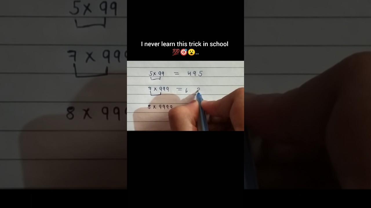 I never learn this trick in school 💯🎯😮..ll #mathstricks #mathematics #ssc #shortrick