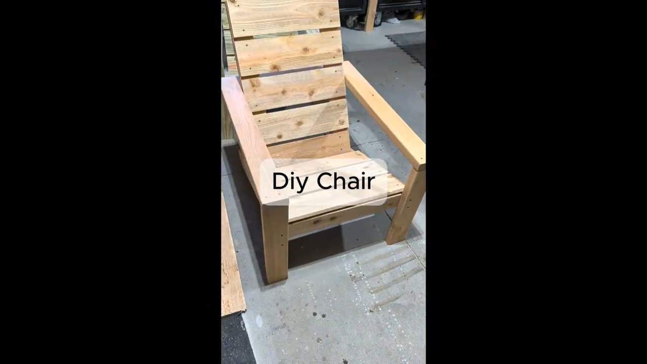 DIY outdoor Adirondack chairs #shorts