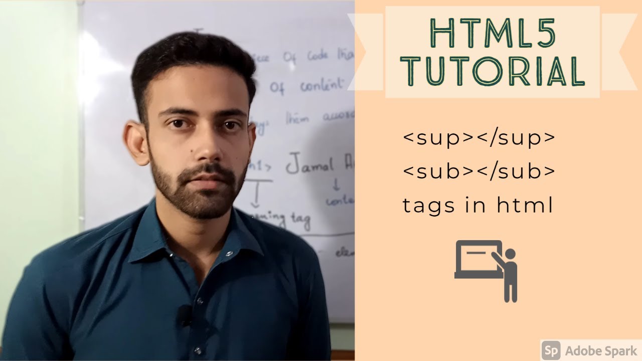 html tutorial: Sup and sub tags in html | section 2/ video 3