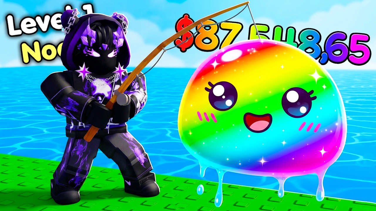 Starting Over as NOOB with OP SECRET in Fish a Slime! (Roblox)