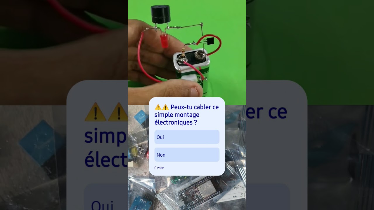 Défi Électronique 🧠⚡ Peux-tu câbler ce circuit simple ?