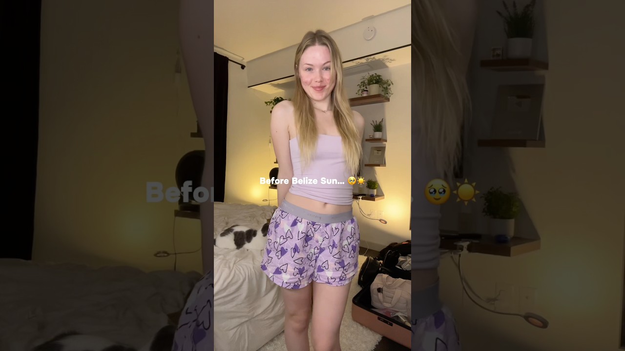 Ouch. Belize sun is no joke…😭 #grwm #makeup #beauty #storytime #fyp #ootd #shorts