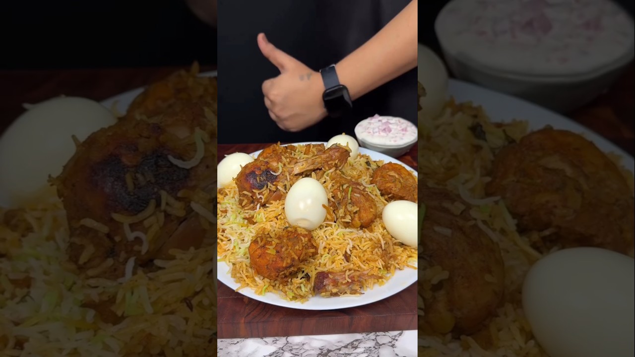 20 Minute chicken 🐔 biryani 🤤 recipe 😋|| #viral  #reels #asmrfood #recipe #cooking #shorts  #rice