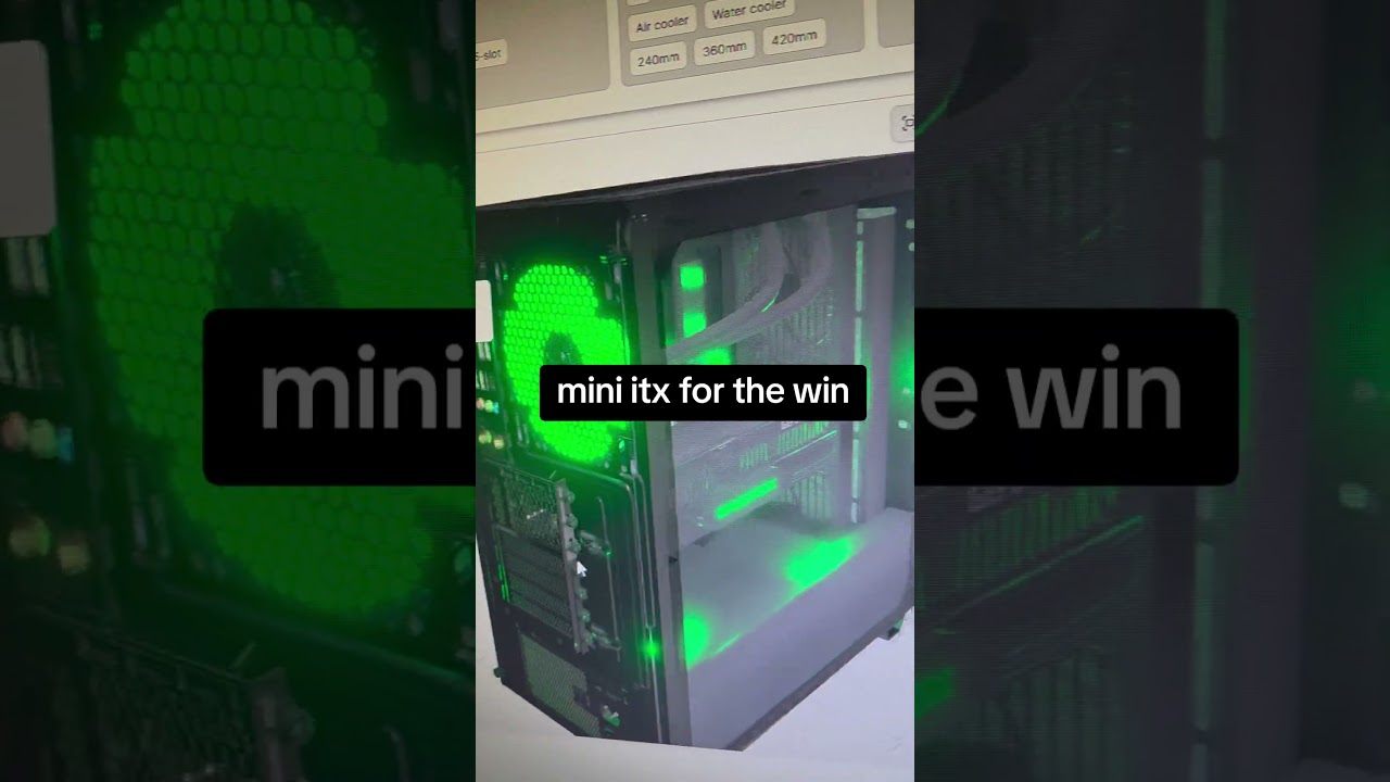 who needs full atx anyways#buildcores #pcbuilding #mitx #motherboard #pc