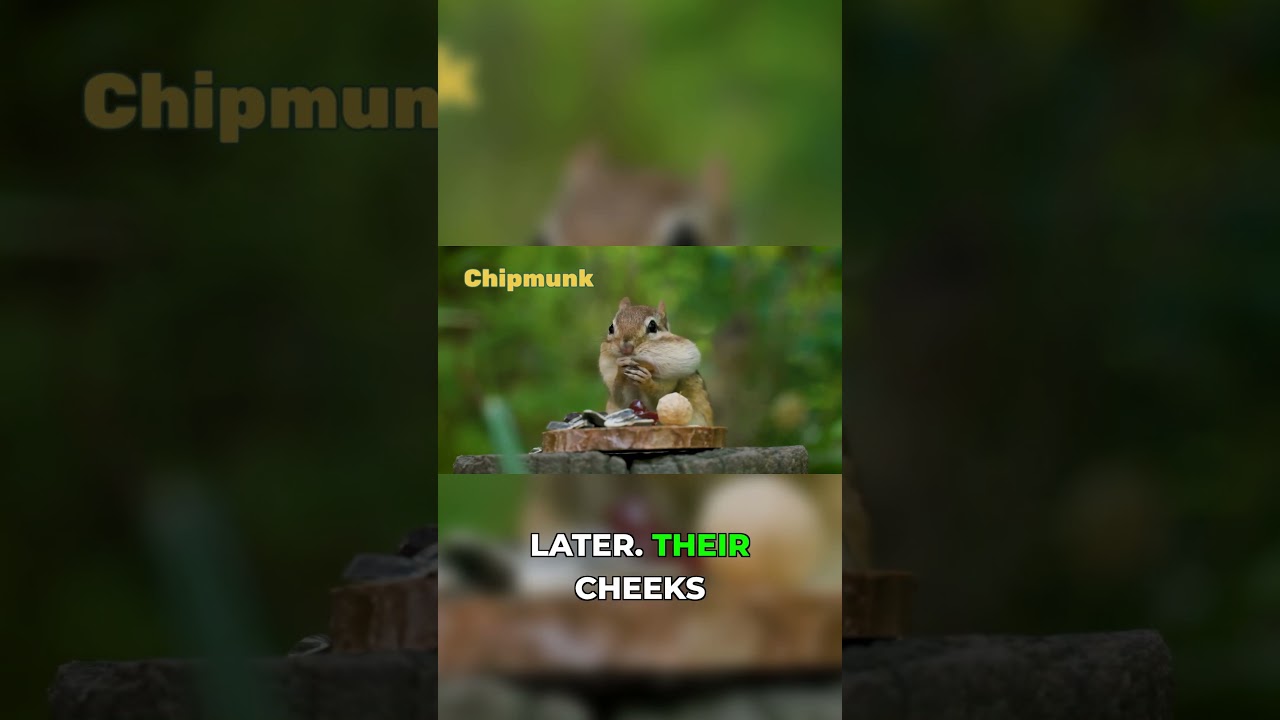 This is Why Chipmunks Have Giant Cheeks #animals #shorts