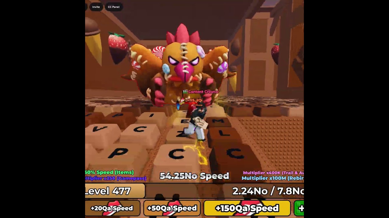 Trolling Noob Boss😱 +1 Speed Escape Keyboards 💕 #roblox