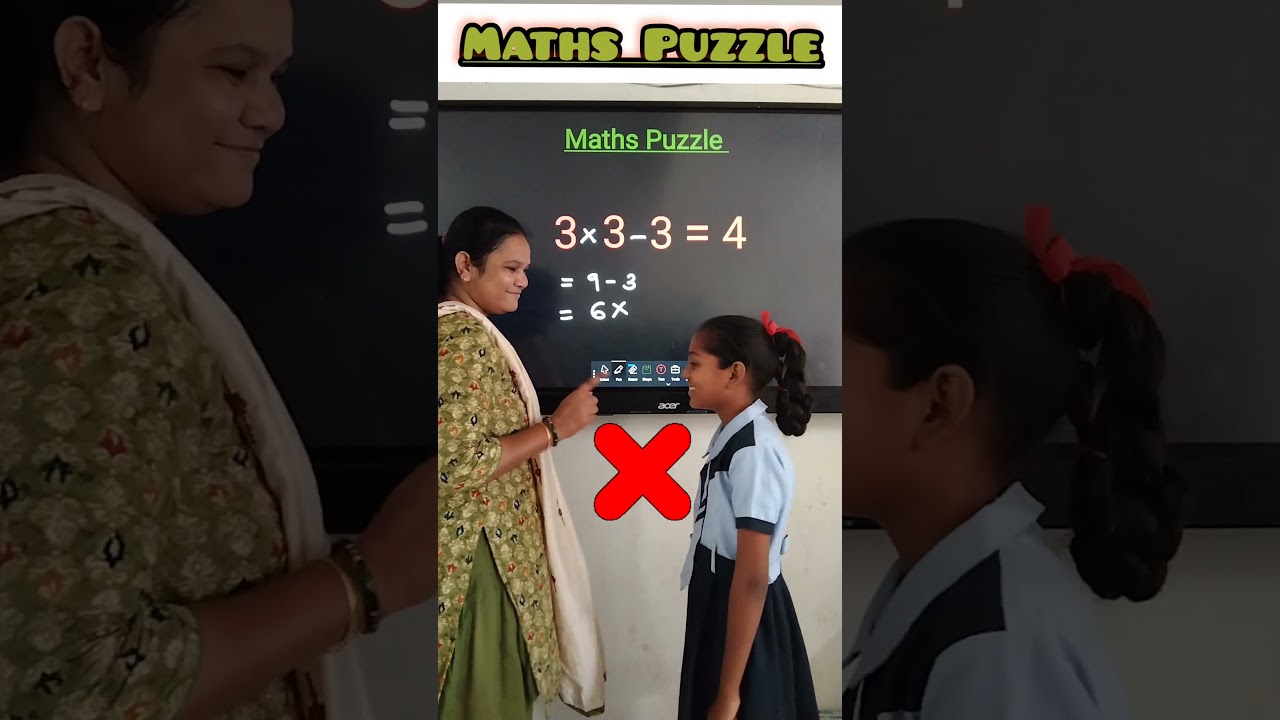 Maths Puzzle/Brain Test/innovative ideas #education #school #students #short #youtubeshorts #maths