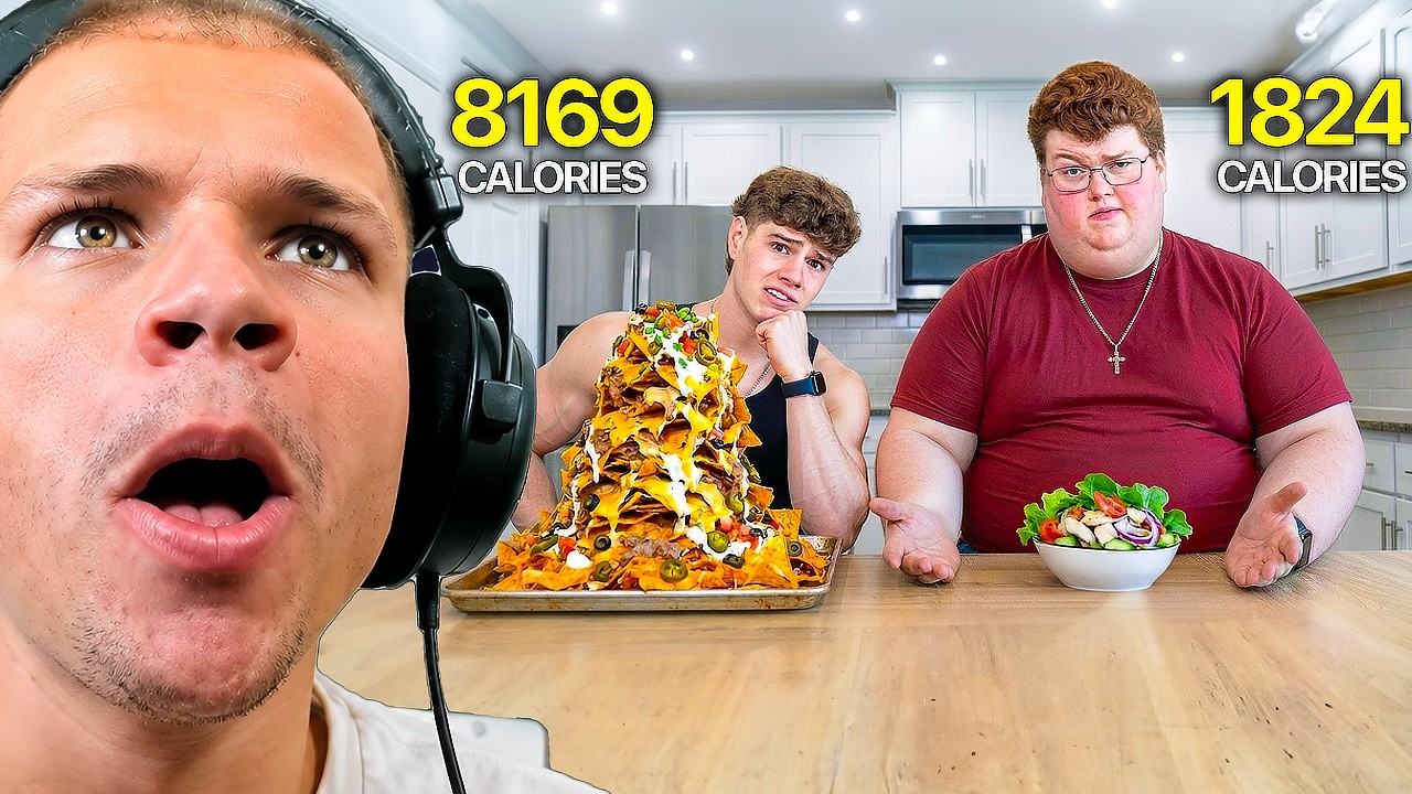 160lbs vs. 660lbs Diet Swap *JYNXZI REACTS*