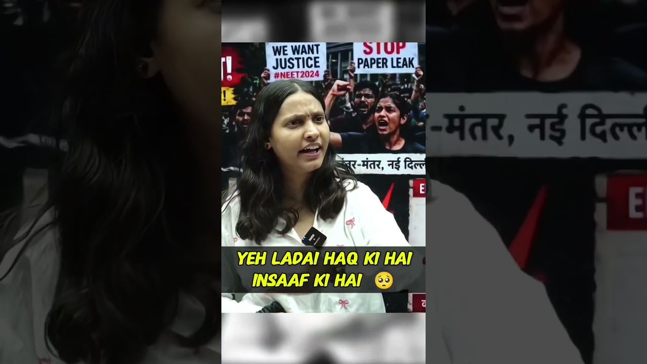 Yeh Ladai Haq ki hai Insaaf ki hai 🥺#NEET #NEETExam #JusticeForNEETStudents #StopPaperLeak #NTAJawab