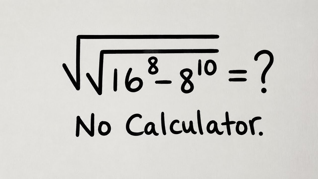 Olympiad Mathematics Trick | No use of calculator | Can you?