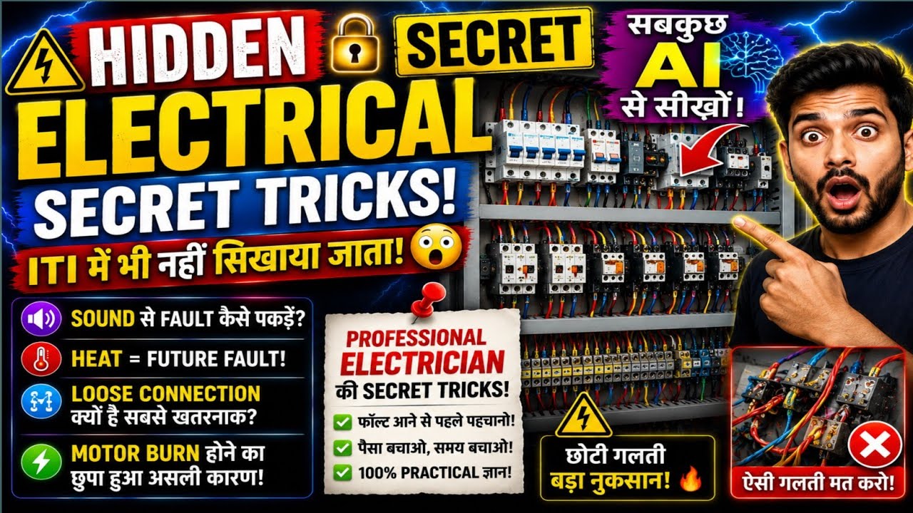 Hidden Electrical Secret 😱 | ITI Wale Bhi Nahi Jaante Ye Practical Trick 